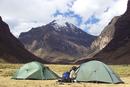Peru 034 Camping in the Q Quilcayhuanca Valley with Andavite Mountain in the Background, Cordillera Blanca